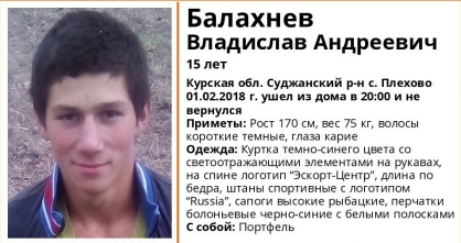 Из-за исчезновения 15-летнего курянина завели уголовное дело по статье «Убийство»