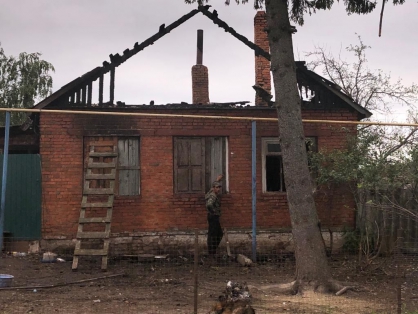 В Фатежском районе в результате пожара дома погиб мужчина